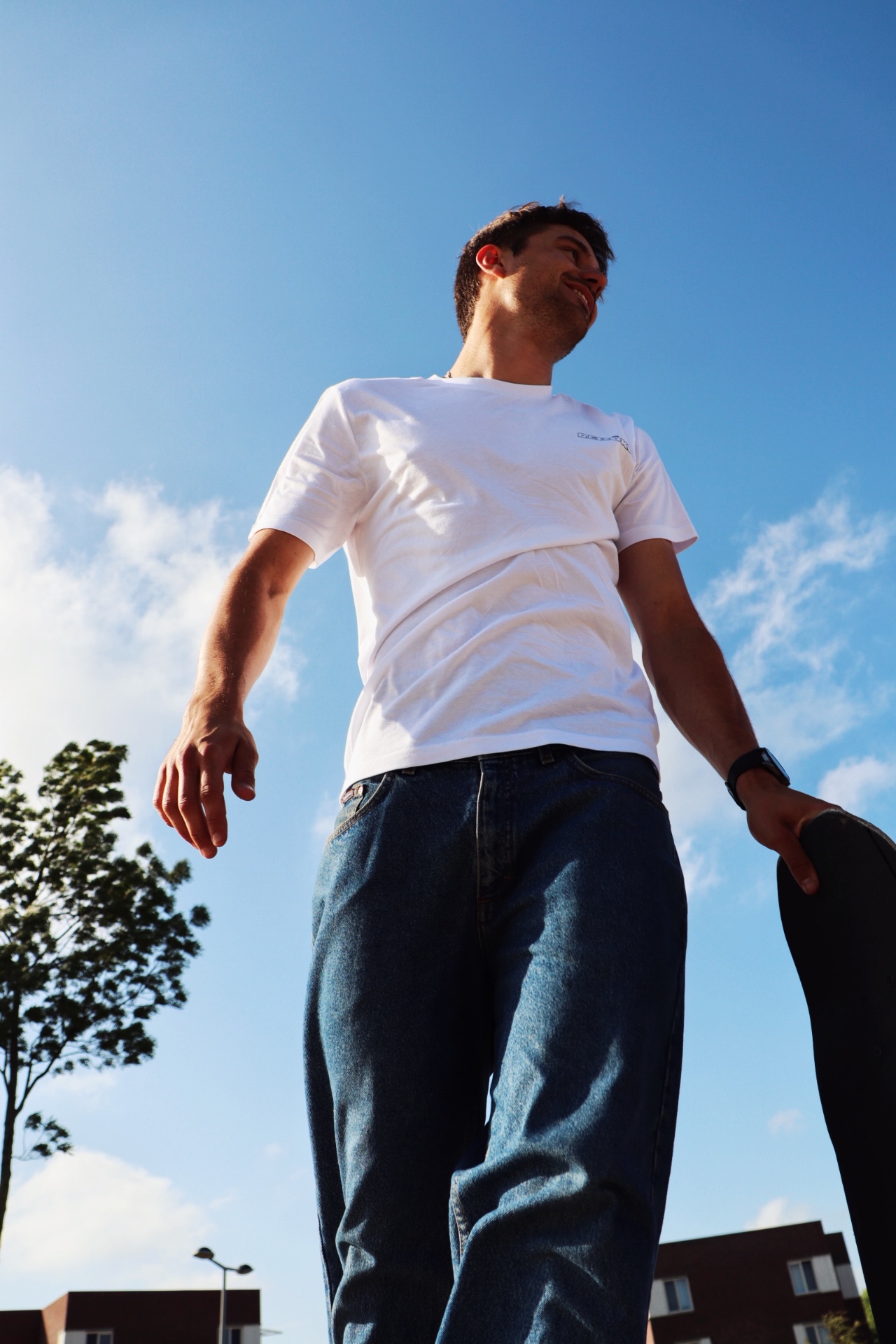 Reizoko crew member in a Reizoko tee, off-season
